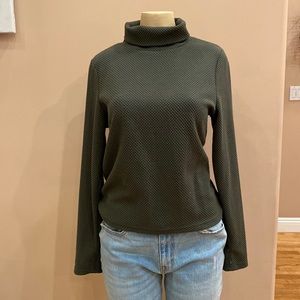 Olive Green Turtleneck Sweater